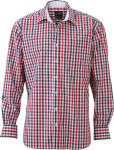 James & Nicholson – Men's Checked Shirt for embroidery and printing