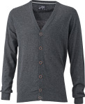 James & Nicholson – Men's Cardigan hímzéshez és nyomtatáshoz