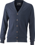 James & Nicholson – Men's Cardigan hímzéshez és nyomtatáshoz