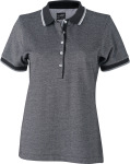 James & Nicholson – Ladies' Piqué Polo bicolor for embroidery and printing
