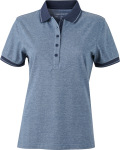 James & Nicholson – Damen Jersey Heather Polo besticken und bedrucken lassen