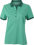 James & Nicholson – Damen Jersey Heather Polo besticken und bedrucken lassen