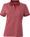 James & Nicholson – Damen Jersey Heather Polo besticken und bedrucken lassen