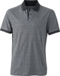 James & Nicholson – Mens' Jersey Heather Polo for embroidery and printing