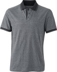 James & Nicholson – Mens' Jersey Heather Polo hímzéshez és nyomtatáshoz