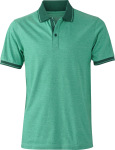 James & Nicholson – Mens' Jersey Heather Polo for embroidery and printing