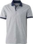 James & Nicholson – Mens' Jersey Heather Polo for embroidery and printing