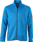 James & Nicholson – Men's Knitted Fleece Jacket for embroidery and printing