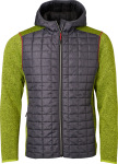 James & Nicholson – Men's Knitted Hybrid Jacket for embroidery