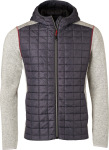 James & Nicholson – Men's Knitted Hybrid Jacket for embroidery