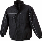 James & Nicholson – Workwear Jacket with Zip-Off Sleeves hímzéshez