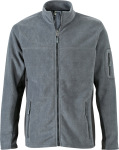 James & Nicholson – Men‘s Workwear Microfleece Jacket hímzéshez és nyomtatáshoz