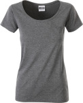 James & Nicholson – Ladies' Pocket T-Shirt Organic hímzéshez és nyomtatáshoz