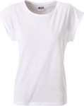James & Nicholson – Ladies' Casual T-Shirt Organic hímzéshez és nyomtatáshoz