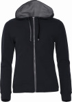 Clique – Classic Hoody Full Zip Ladies besticken und bedrucken lassen