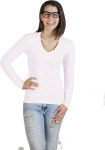 Promodoro – Women’s Wellness V-Neck-T LS besticken und bedrucken lassen