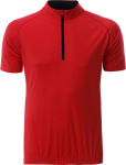 James & Nicholson – Men's Bike-T Half Zip for embroidery