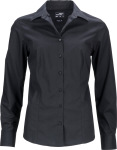 James & Nicholson – Ladies' Business Popline Shirt longsleeve for embroidery