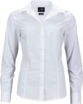 James & Nicholson – Ladies' Business Popline Shirt longsleeve for embroidery