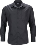 James & Nicholson – Men's Business Popline Shirt longsleeve for embroidery and printing