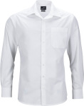 James & Nicholson – Men's Business Popline Shirt longsleeve for embroidery and printing