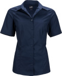 James & Nicholson – Ladies' Business Popline Shirt shortsleeve for embroidery and printing