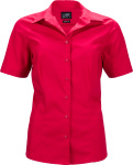 James & Nicholson – Ladies' Business Popline Shirt shortsleeve for embroidery and printing