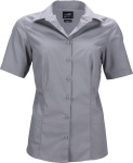 James & Nicholson – Ladies' Business Popline Shirt shortsleeve for embroidery and printing