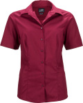 James & Nicholson – Ladies' Business Popline Shirt shortsleeve for embroidery and printing