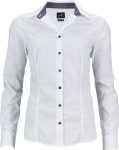 James & Nicholson – Popline Shirt "Plain" for embroidery and printing