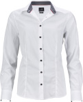 James & Nicholson – Popline Shirt "Plain" for embroidery and printing