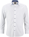 James & Nicholson – Popline Shirt "Plain" for embroidery and printing