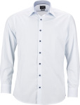 James & Nicholson – Popline Shirt "Dots" for embroidery and printing
