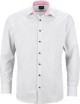 James & Nicholson – Popline Shirt "Dots" for embroidery and printing