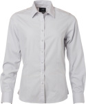 James & Nicholson – Popline Shirt longsleeve for embroidery and printing