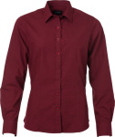 James & Nicholson – Popline Shirt longsleeve for embroidery and printing