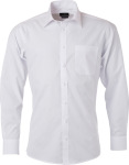 James & Nicholson – Popline Shirt longsleeve for embroidery and printing