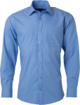 James & Nicholson – Popline Shirt longsleeve for embroidery and printing