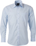 James & Nicholson – Popline Shirt longsleeve for embroidery and printing