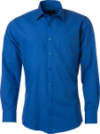 James & Nicholson – Popline Shirt longsleeve for embroidery and printing