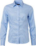 James & Nicholson – Micro-Twill Shirt longsleeve for embroidery and printing