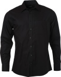 James & Nicholson – Micro-Twill Shirt longsleeve for embroidery and printing