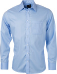 James & Nicholson – Micro-Twill Shirt longsleeve for embroidery and printing