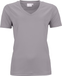 James & Nicholson – Damen V-Neck Sport T-Shirt besticken und bedrucken lassen