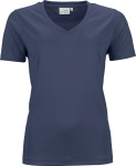 James & Nicholson – Damen V-Neck Sport T-Shirt besticken und bedrucken lassen