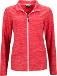 James & Nicholson – Ladies' Melange Fleece Jacket hímzéshez