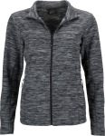 James & Nicholson – Damen Melange Fleece Jacke besticken lassen