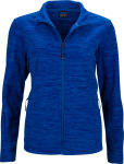 James & Nicholson – Ladies' Melange Fleece Jacket hímzéshez