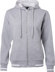 James & Nicholson – Damen Kapuzen Club Sweat Jacke besticken und bedrucken lassen