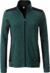 James & Nicholson – Ladies' knitted Workwear Fleece Jacket for embroidery